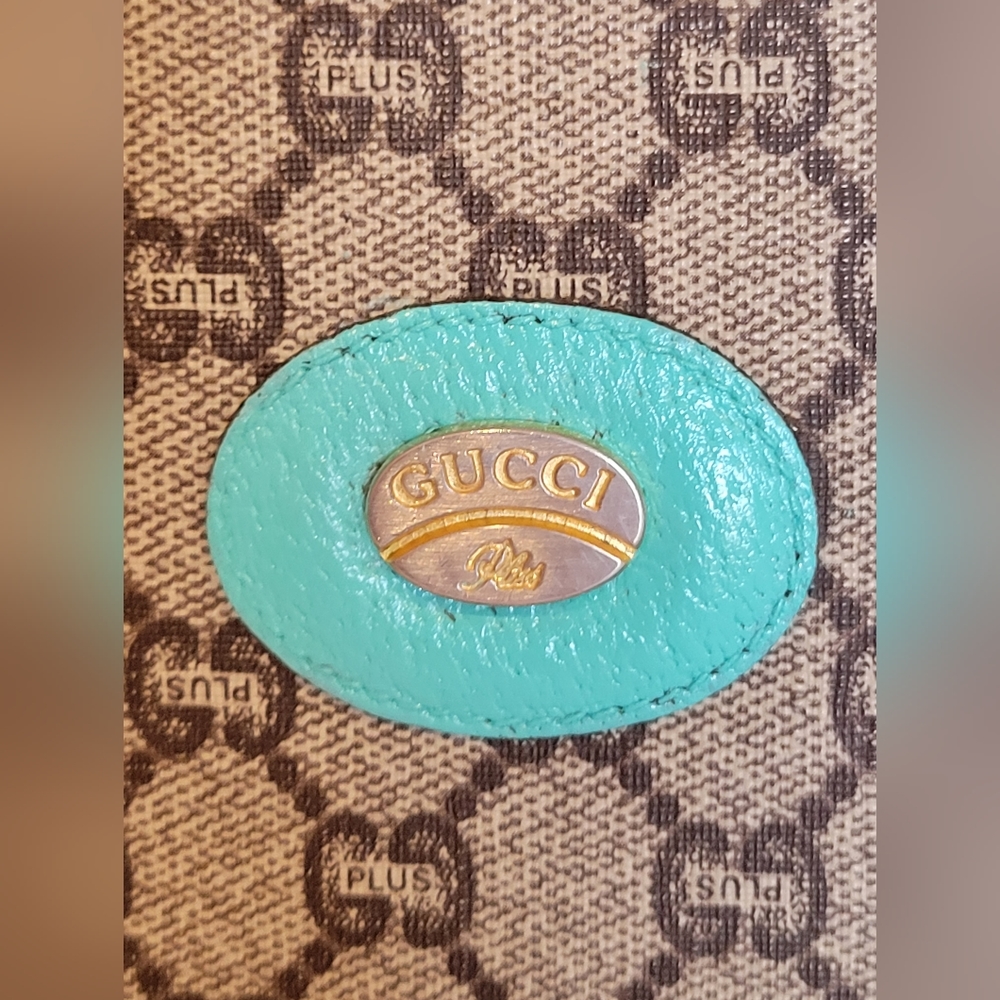 Gucci Beige and Teal Shoulder Bag - Picture 4 of 17